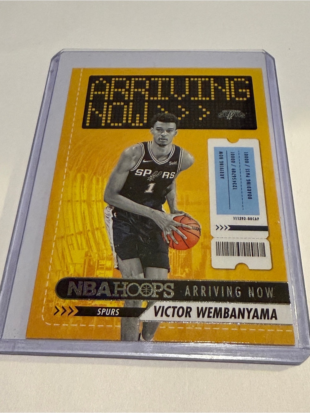 Victor Wembanyama RC Rookie 2023-24 Panini Arriving Now Basketball Card # 26